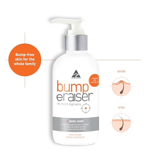 Bump Eraiser Zesty Wash 250 ml for Body and Face Ingrown Hair Treatment Razor Bumps, Razor Burns and Hair Growth Prevention - Image 2