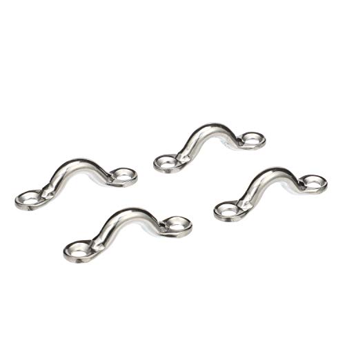 Seachoice Multi-Purpose Forged Stainless Steel 3/8 In. Eye Straps, Set of 4