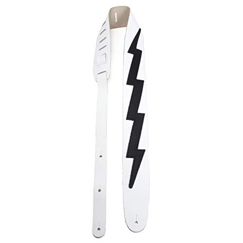 Perri’s Leathers Ltd. – Sangle de Guitare – Cuir – The Famous Collection – Lightning Bolt – Blanc/Noir – Ajustable… - Les Beatles, Paul McCartney, John Lennon, RIngo Starr, George Harrison Perri's Leathers Ltd. - Sangle de Guitare - Cuir - The Famous Collection - Lightning Bolt - Blanc/Noir - Ajustable… – Image 8