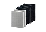 Merchandise Mecca Replacement 2 HEPA Air Filters and 8 Carbon Pre-Filters Compatible with Fellowes...