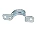 Ruilogod 3/4-inch Metal EMT Pipe Clip Clamp 2-Hole Strap Fastener Silver Blue (id: da6 bfa 48c cf9 437