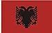 Produktbild FLAGGE ALBANIEN 90D SEIDENSATIN QUALITÄT. GRÖßE VON 150X90 CM