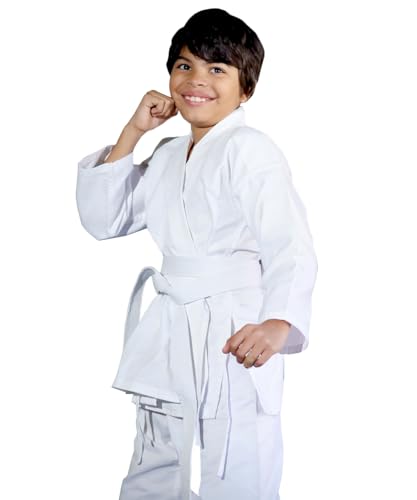 Intellifun Karate Uniform With Belt For Kids Durable Student Karate Gi Martial Arts Uniform thumb #2