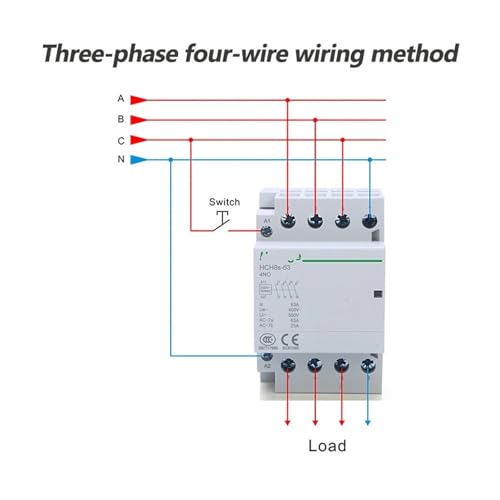 Contrôleur type rail HCH8s-63 4P pour installation électrique durable AC230V - 5