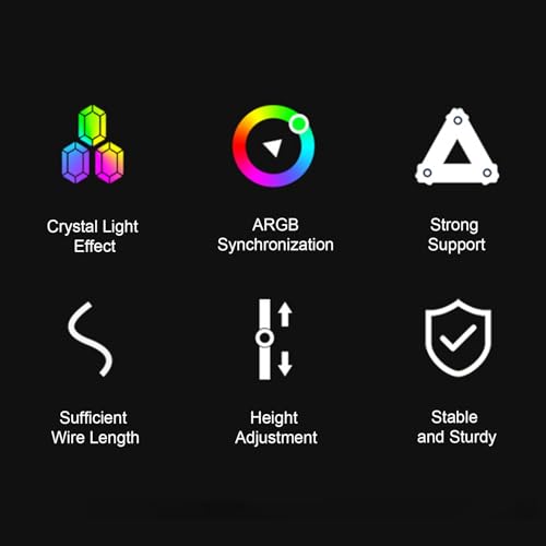 Soporte Ajustable RGB para Tarjeta Gráfica con Iluminación ARGB miniatura 2