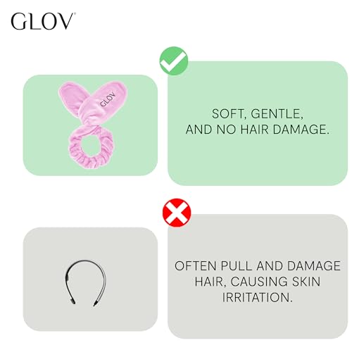 Glov Cinta Pelo para Desmaquillar Cinta Limpieza Facial Diadema Elástica para Maquillaje y Cuidado Personal Ideal para Skincare y Belleza Ajuste Cómodo Seguro - imagen 5