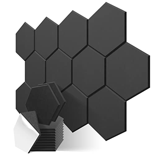 JBER 12 Pack Hexagon Acoustic Panels