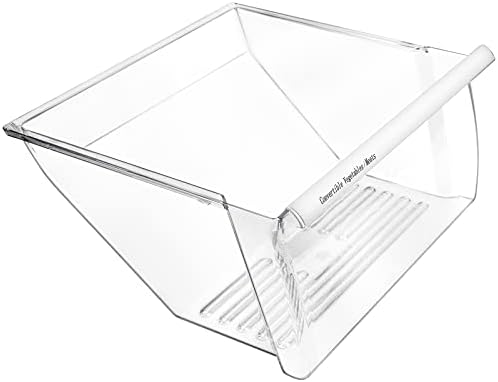 WP2188664 2188664 Crisper Bin (Lower) Refrigerator Crisper Drawer with for Whirl-pool Ken-more May-tag, Replaces PS890595 2188665 2188724 2189530 2189630