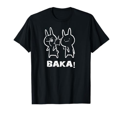 Anime Giapponese Baka Rabbit Schiaffo Maglietta