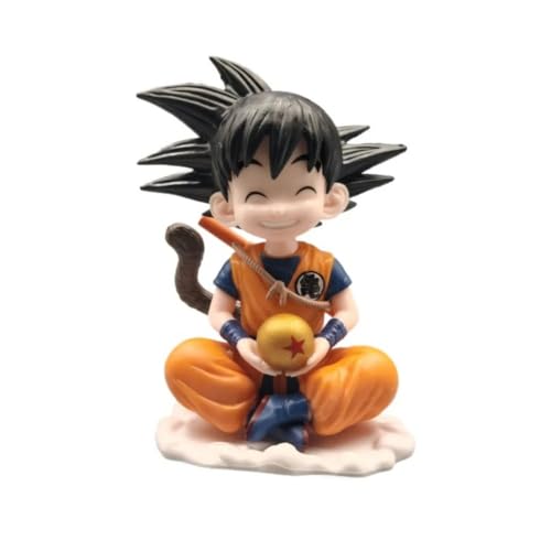 Image of Sitting Goku Action Figure Dragon Ball Anime Collectible Collectibles | PVC Display Action Figure for Desk & Shelf - Sitting Goku