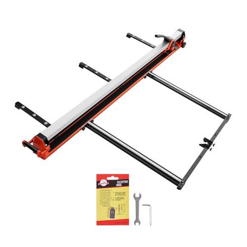 Image of VEVOR 71-Inch Manual Tile Cutter, Upgraded Rail and Sliding Head, Precision Alignment Guide, Tungsten Carbide Cutting Wheel, Support Legs with Swivel Wheels, for DIY Pros, Ceramic, Floor, Wall Tiles