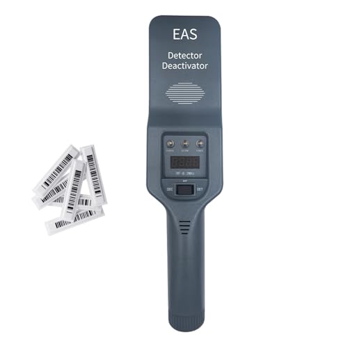 EAS Security Tag Detector with Sound & Light Alarm, Deactivator for 58Khz/8.2MHz Systems, Ideal for Retail Stores, Boutiques & Supermarkets