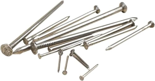 Clavos de alambre cabeza plana de acero al carbono, diámetros 1mm a 4mm, variedad de tamaños y cantidades miniatura 1
