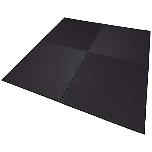 青畳工房 置き畳 畳 正方形 ダイケン 和紙 墨染色 70cm 6枚セット フローリング 紙畳 琉球畳 ユニット畳 国産 縁なし ユニット畳
