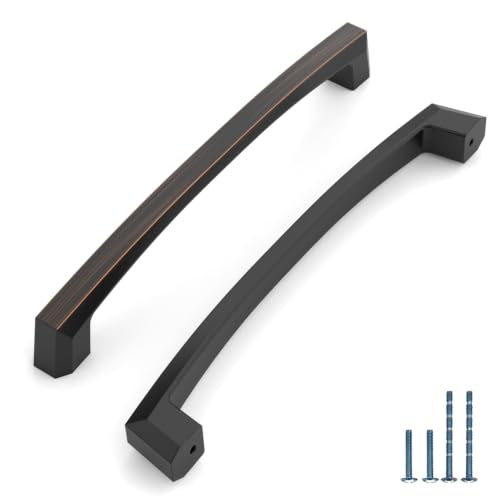 KNOKLOCK Oil Rubbed Bronze Cabinet Pulls and Handles, 6 Inch, 6 Pack