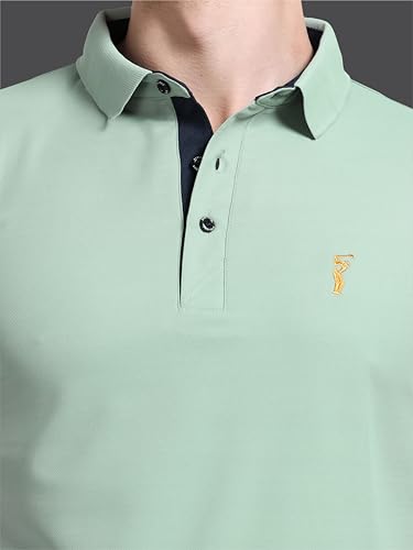 Image of STELLERS Men's Premium Regular Fit Polo T-Shirt's |Feather Touch Feel | Odour Resistant| Anti-Static| Wrinkle Free | Quick Dry | Stretchable | Lightweight | Sweat-Proof