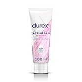 Durex Naturals Lenitivo, Lubrificante Sessuale Intimo, Gel per Rapporti Intimi e Secchezza Vaginale, 100% Ingredienti di Origine Naturale, Con Aloe Vera, 100 ml