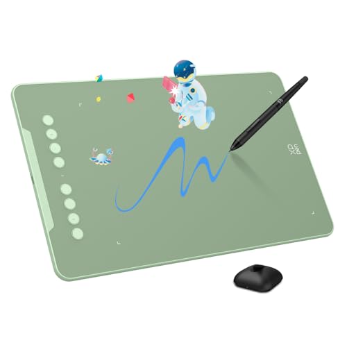 Image of XPPen Deco 01 V3 10x6 Drawing Tablet | 16K Pressure Pen | Battery-Free Stylus | 8 Hotkeys | for OSU Gaming & Teaching | PC /Mac /Android /ChromeOS Compatible | Green