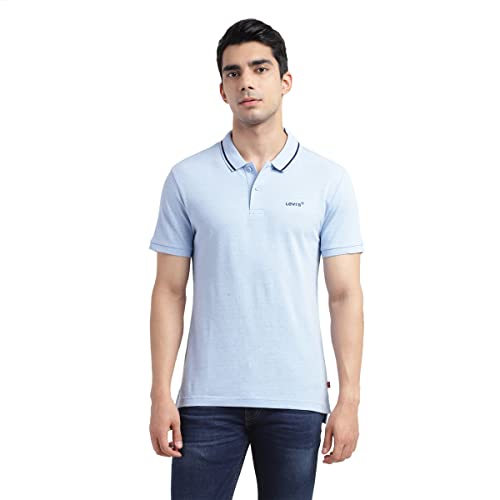 Image of Levi's Men's Regular Fit Solid Polo T-Shirt