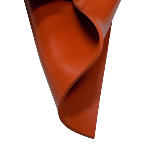 Image of Exactly Rubber Red Commercial Grade Silicone Sheet - 1 /8 x 3 x 9 inch 60A Durometer, Made in The USA
