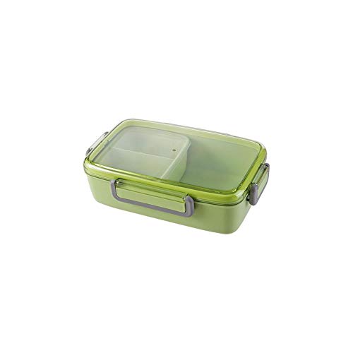 Foshuo Compartimento Bento Box,Bento Lunch Box Contenedores de Comida Lonchera de Aislamiento térmico Lonchera de Viaje Estilo nórdico Bento Lunch Box Tier Food Containers