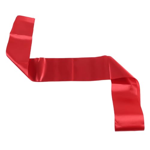 Ausi Lot de 8 ceintures en satin vierges, 1,8 m, accessoires de fête unis, pour mariage, anniversaire, concours de beauté, cérémonie de remise de diplômes, rouge