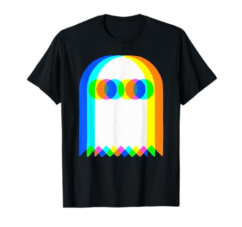 Retro Ghost Trippy Vaporwave Halloween Techno Rave EDM Music T-Shirt