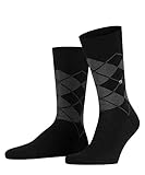 Burlington Herren Bolton Socken Baumwolle Schwarz Blau viele weitere Farben verstärkte Herrensocken mit Muster atmungsaktiv kariert mit Argyle und bunt ONE-SIZE-FITS-ALL als Geschenk 1 Paar