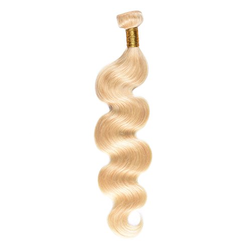 Aigemei Peruvian Blonde Bundles #613 Virgin Hair Weft Bundles 100g Body Wave Human Hair Weave Extensions 18"