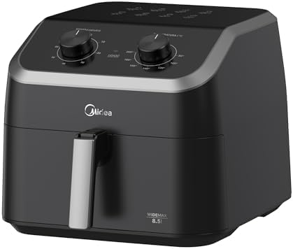 Fritadeira Midea Air Fryer 8,5L, design com dois botões, ampla fa...