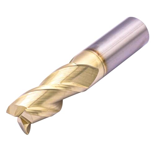Image of 3 /4 inch 3 Flute Solid Carbide Square End Mill for Aluminum - ZrN Coated | 37 Degree Helix, 3 Flute, 3 /4 inch Cutting Diameter, 3 /4 inch Shank Diameter, 1-3 /4 inch Length of Cut, 4 inch Overall Length, Square End