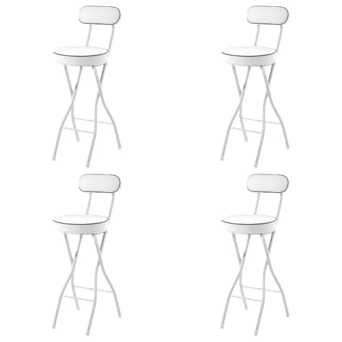 ziqiangbuxi JE^[ ܂݃`FA y t[ ʍ60/70/75cm wt _CjO ω׏d150kg gsv (70cm,zCg*4) [sAi]