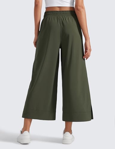 Image of CRZ YOGA Lightweight Wide Leg Crop Pants 25 inch