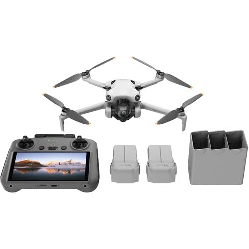 dji mini 4 pro fly more combo dji rc 2 gl  lightweight foldable camera drone  under 249g  slo