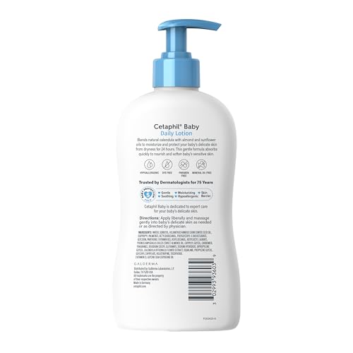 Cetaphil Baby Daily Lotion Organic Calendula Sensitive Skin 13.5 oz - image 8