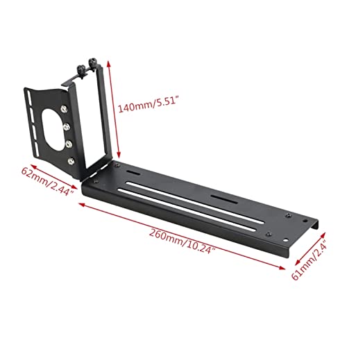 Soporte vertical para tarjeta gráfica GPU metal blanco miniatura 2