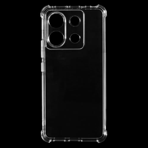 Image of BOXXO Flexible Back Cover for Mi Redmi Note 13 5G | Back Cover Transparent Clear Shockproof Case Four Corner Protection | Slim Protective Mobile Phone Cover for Mi Redmi Note 13 5G