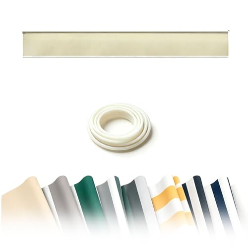 Générique Lambrequin de Store Banne au Design Droit Moderne, Tissu Polyester Résistant aux Intempéries, Imperméable Anti-UV, Bordure Élégante pour...