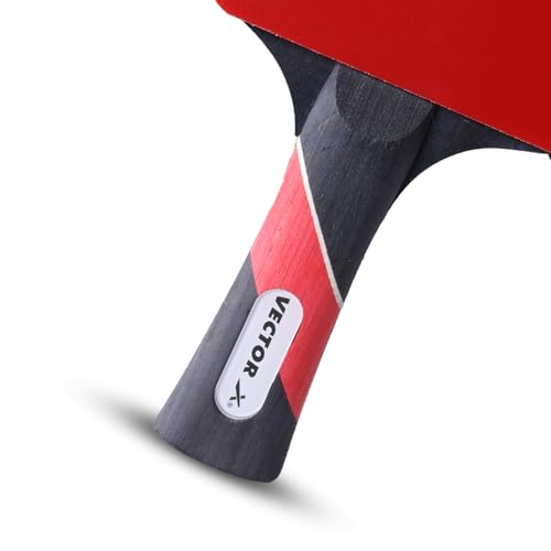Image of Vector X Cyber Table Tennis Playset (2 Racquets + 3 Balls + 1 Net) (Ball) Table Tennis Racquet and T.T Balls Set with Table Tennis Net (Multi-Color) (Stealth Table Tennis 1 Bat /Racquet)