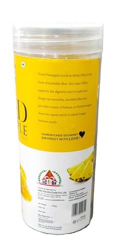 Image of 20-20 Dry Fruits Dried Pineapple Jar 400g (200g*2)| Dehydrated Fruit | Rich in Vitamins A & C | Supports Immune Health & Digestive Wellness | Vegan | No Preservatives| No Added Sugar (Pack of 2)