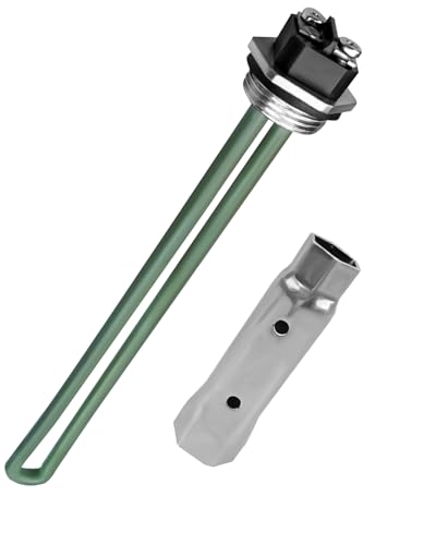 Image of 520900 Water Heater Element with RV Water Heater Element Wrench Socket, 120V 1440W Electric Water Heater Element Fit for Suburban RV Camper SW series Replace 520789, SU520789, 232794