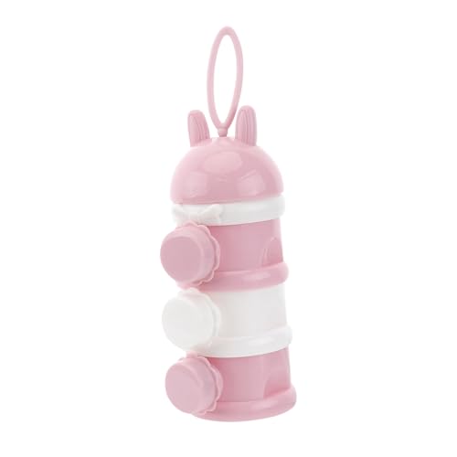 ERINGOGO Milk Powder Dispenser Portable Food Storage Box with Compartments Capacity Leak Funnel Outlet for Convenient for Travel and Outdoor Use