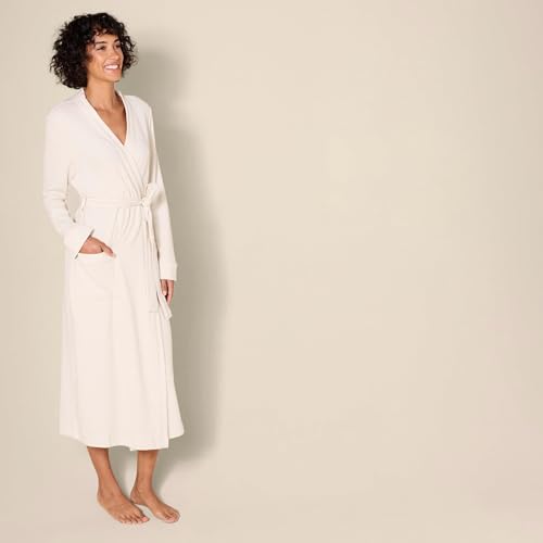 Image of Amazon Essentials Women's Lightweight Waffle Full-Length Bath Robe with Pockets (Available in Plus Size)