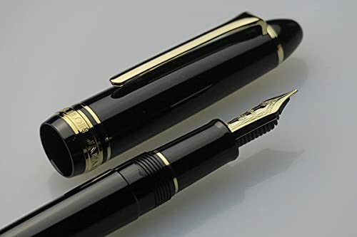 sailor 11-0570-320 pro fit casual fountain pen gold trim black medium point