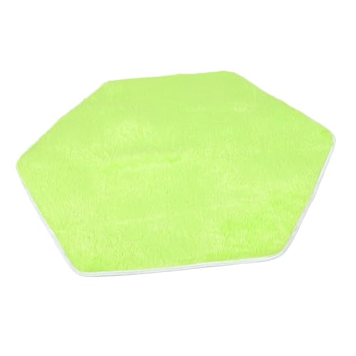 TOBBOMEY Tappeto Gioco Esagonale in Velluto Morbido per Antiscivolo e Versatile per Cameretta e Salotto Tappetino da Gattonare e Coperta Attività per Ragazzi e Ragazze