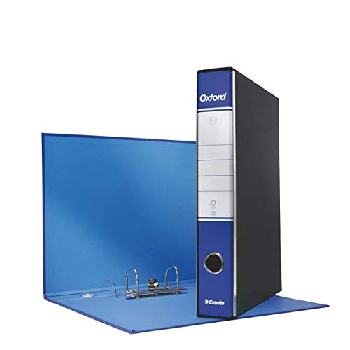Registratore Oxford G84 - dorso 5 cm - protocollo - blu - Esselte