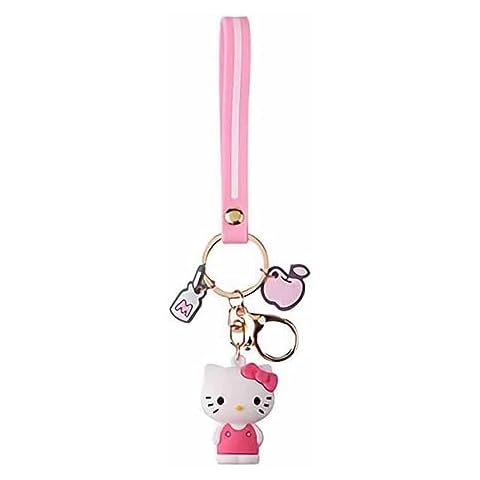 DDJSJ Cute Keychain Set Anime Cartoon Figure Pendant Kawaii Car Keychain Accessories for Women Pink5 Cover