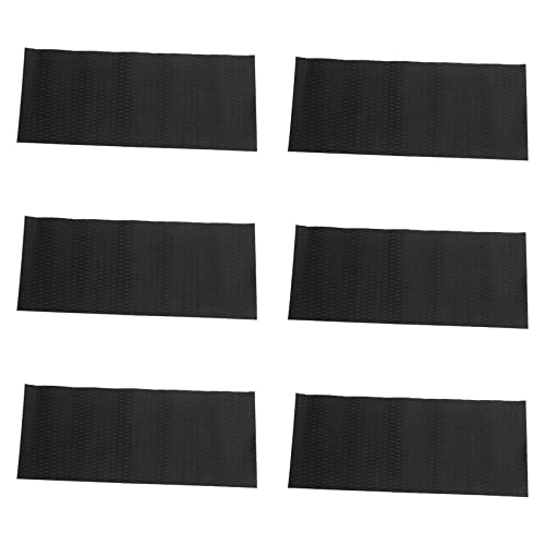 Uikdjgu 6X Patinete Acuático Antideslizante Suelo Marino Sintético Hoja de Espuma de Eva 37X92cm Jet-Ski Estera de Tabla de Surf Negra EsquíS de Embarcación Resbalón
