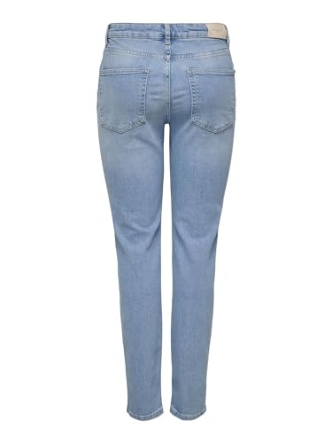 ONLY Damen Jeanshose ONLLILOU HW Slim Button LB DNM REA959, Light Blue Denim,33W / 34L – Ansicht 3