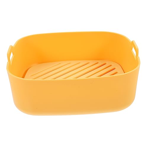 Zerodeko Ir Fryer Accessories Silicone Liner Handles Heatproof Baking Pad for Air Fryer Pan Reusable for Chips Chicken Snacks